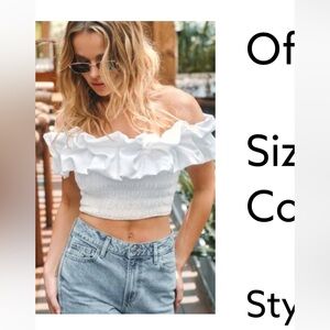 DYNAMITE OFF SHOULDER TOP XL